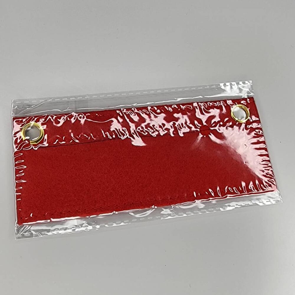 Red Insert to Make your wallet a crossbody with your chain - Wool Felt